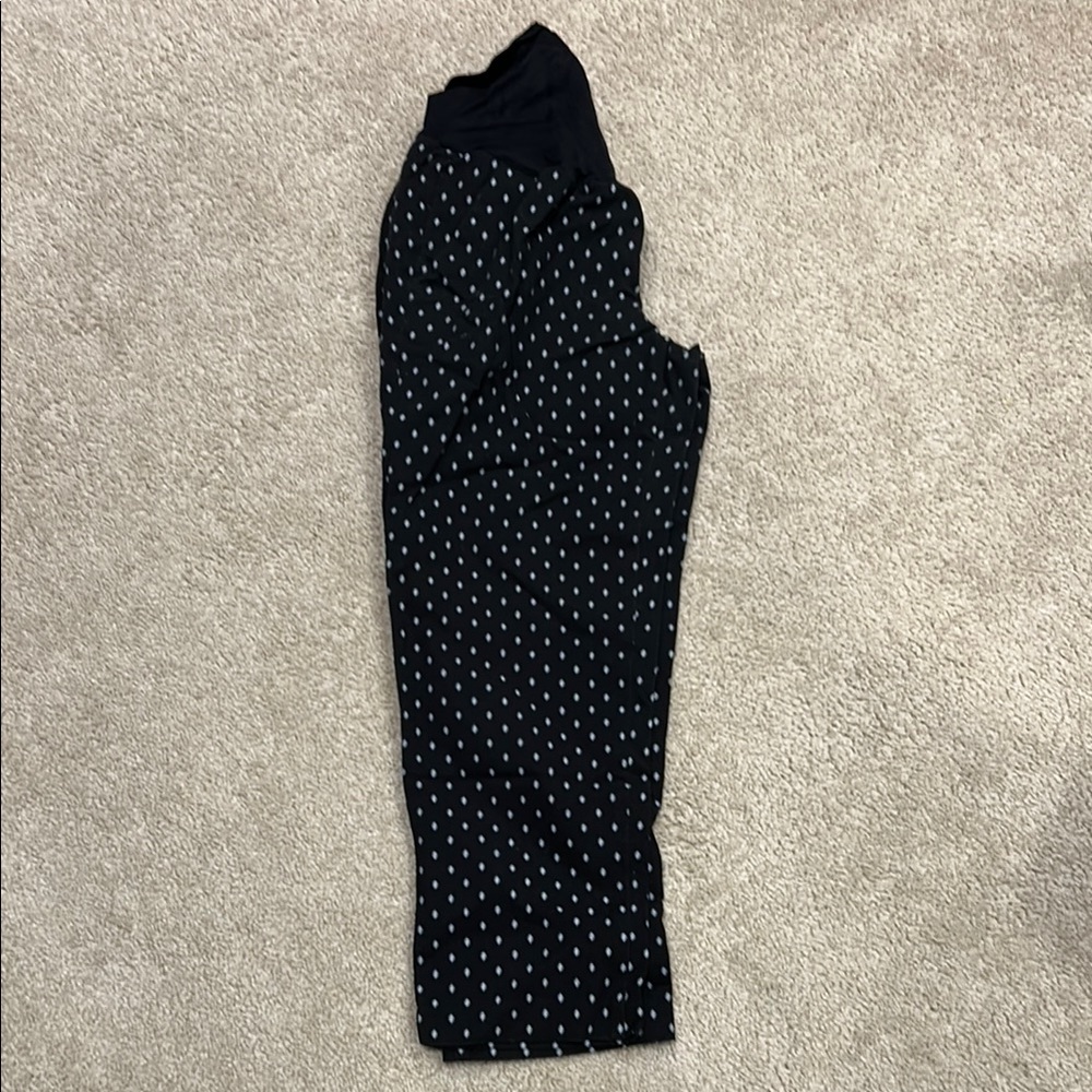 Black and White small design  Pants